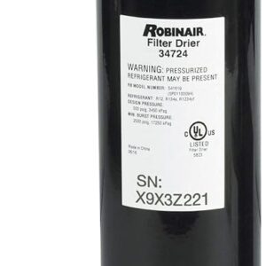 Robinair 34724 A/C Filter-Drier Spin-On Filter, Black