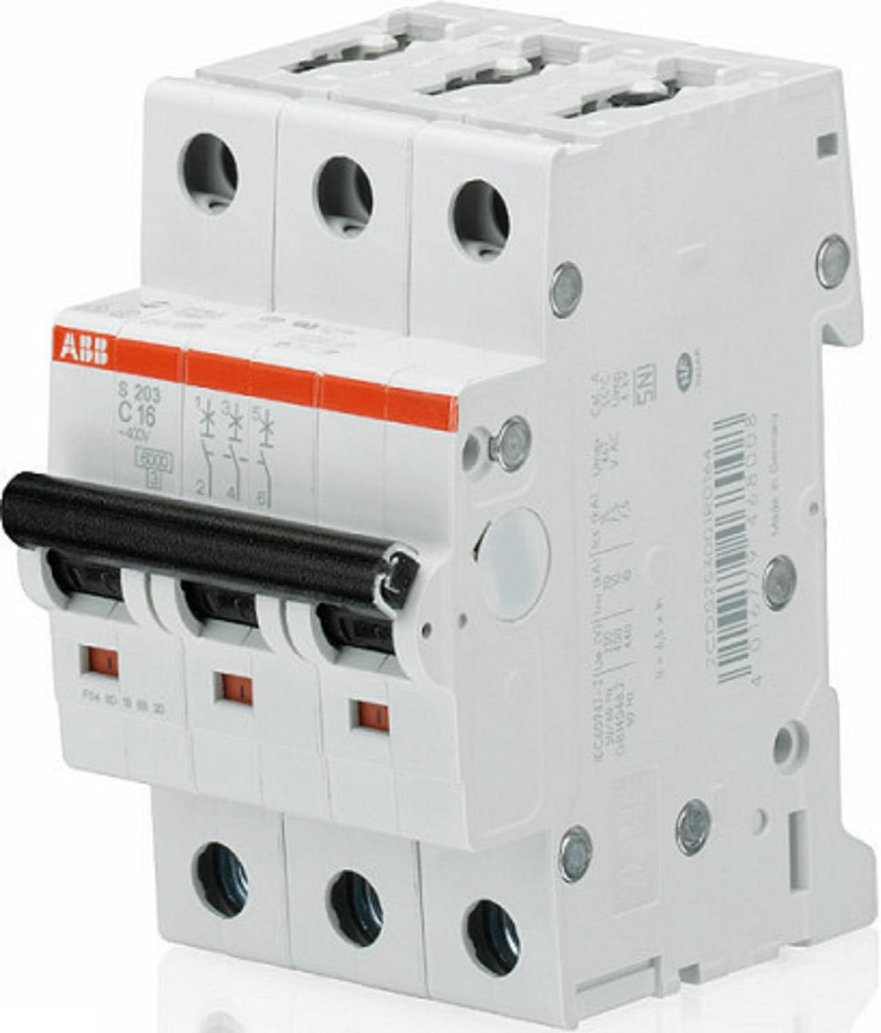 273337 A ABB S203UP-K6 3 Pole Miniature Circuit Breaker Unit
