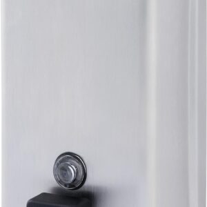 6563000000 Bradley 6563-000000 Stainless Steel Liquid Soap Dispenser with ABS Plastic Valve, 40 oz. Capacity, 4-13/16" Width X 8-3/16" Height X 2-7/8" Depth