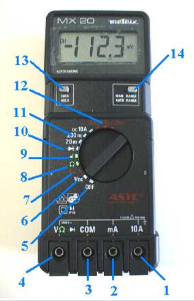 ITT MX 20 Metrix MX 20 Multimetre